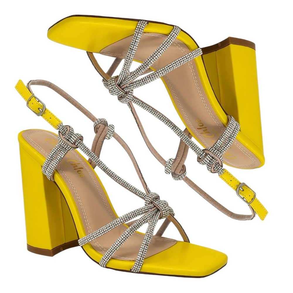 CHASE AND CHLOE Azalea Platform Heels Size 8